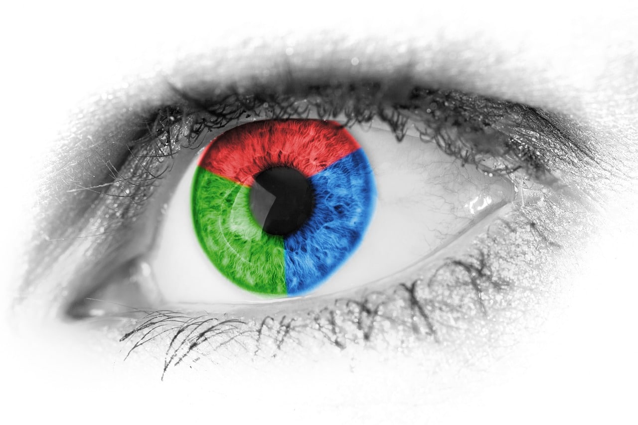 couleurs de l'oeil